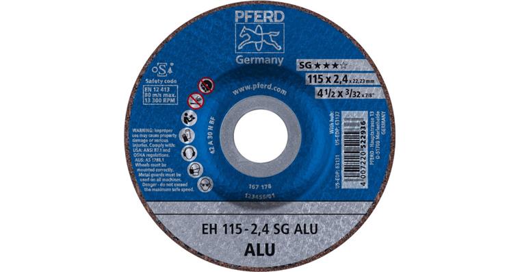 1001433659 Trennscheibe SG ALU gekröpft EH 115x2,4x22,23 mm