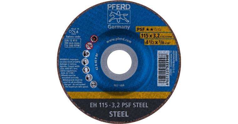 1001433699 Trennscheibe PSF STEEL gekröpft EH 115x3,2x22,23 mm