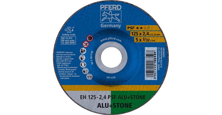1001441984 Trennscheibe PSF ALU+STONE gekröpft EH 125x2,4x22,23 mm