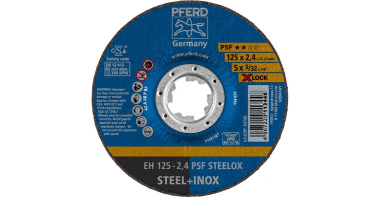 1001440589 Trennscheibe PSF STEELOX gekröpf EH 125x2,4 mm X-LOCK