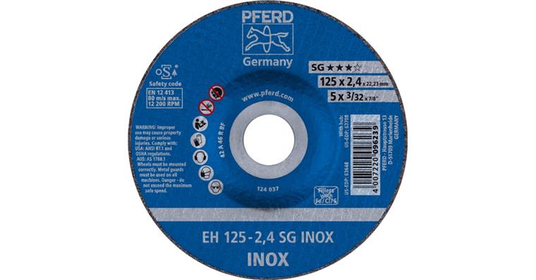1001440572 Trennscheibe SG INOX gekröpft EH 125x2,4x22,23 mm