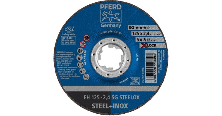 1001440557 Trennscheibe SG STEELOX gekröpf EH 125x2,4 mm X-LOCK