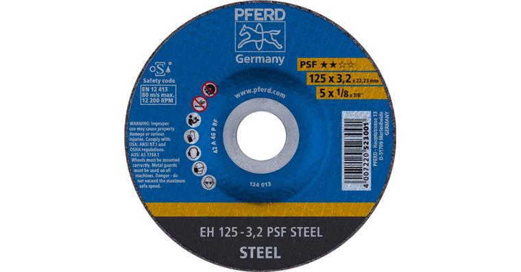 1001433971 Trennscheibe PSF STEEL gekröpft EH 125x3,2x22,23 mm