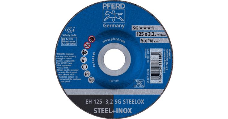 1001433969 Trennscheibe SG STEELOX gekröpft EH 125x3,2x22,23 mm