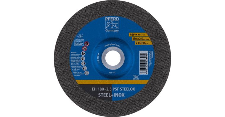 1001433978 Trennscheibe PSF STEELOX gekröpft EH 180x2,5x22,23 mm