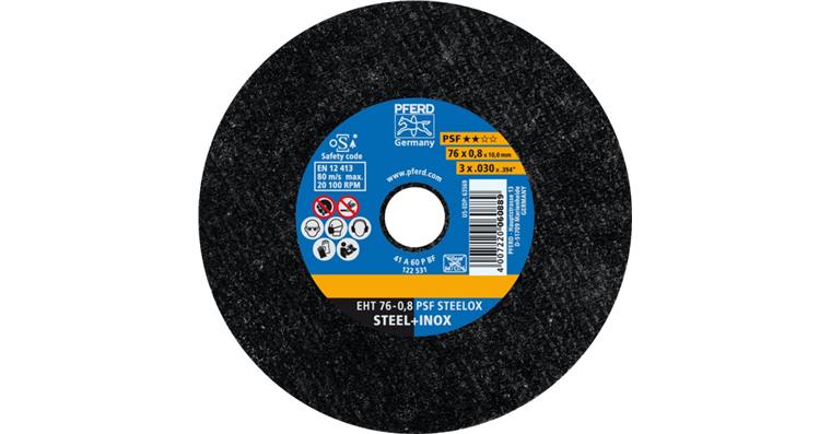 1001440644 Trennscheibe PSF STEELOX gerade EHT 76x0,8x10 mm