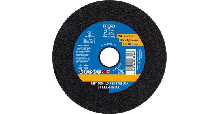 1001440590 Trennscheibe PSF STEELOX gerade EHT 105x1,0x16 mm