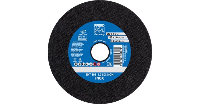 1001440532 Trennscheibe SG INOX gerade EHT 105x1,0x16 mm