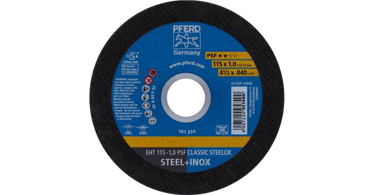1001440577 Trennscheibe PSF CLASSIC STEELOX gerade EHT 115x1,0x22,23 mm