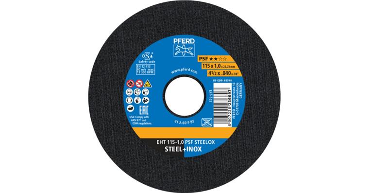 Trennscheibe EHT 115x1,0x22,23 mm gerade Universallinie PSF STEELOX