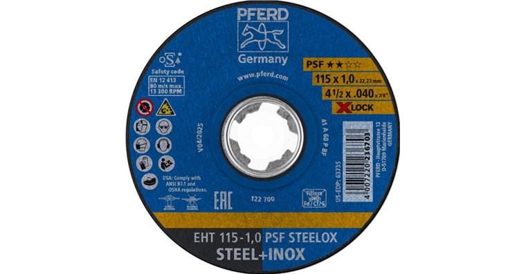 1001440585 Trennscheibe PSF STEELOX gerade EHT 115x1,0 mm X-LOCK