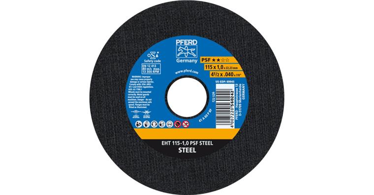 Trennscheibe EHT 115x1,0x22,23 mm gerade Universallinie PSF STEEL