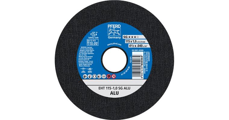 Trennscheibe EHT 115x1,0x22,23 mm gerade Leistungslinie SG ALU