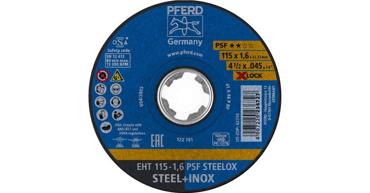 1001440587 Trennscheibe PSF STEELOX gerade EHT 115x1,6 mm X-LOCK