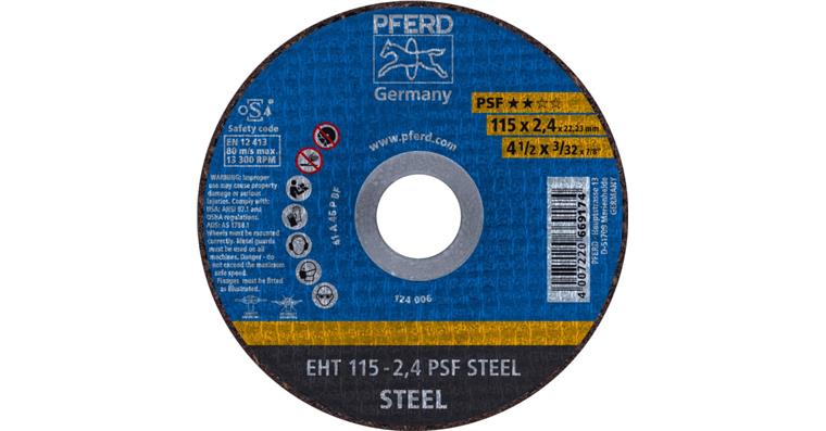 1001435537 Trennscheibe PSF STEEL gerade EHT 115x2,4x22,23 mm