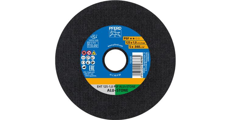 1001436749 Trennscheibe PSF ALU+STONE gerade EHT 125x1,0x22,23 mm