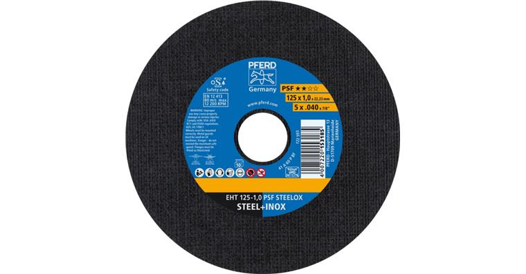 Trennscheibe PSF STEELOX gerade EHT 125x1,0x22,23 mm