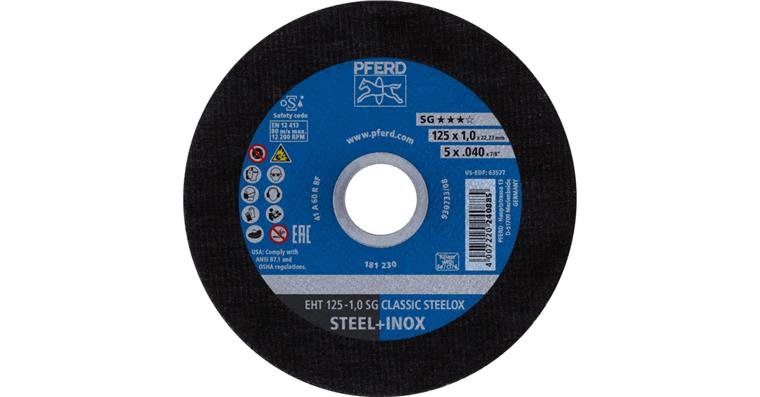 1001440566 Trennscheibe SG CLASSIC STEELOX gerade EHT 125x1,0x22,23 mm