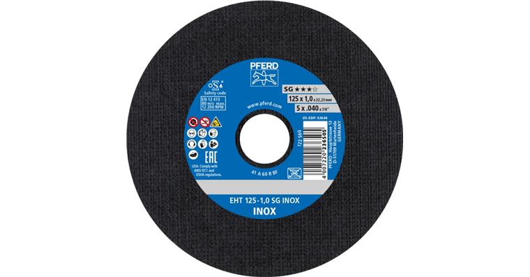 1001440568 Trennscheibe SG INOX gerade EHT 125x1,0x22,23 mm