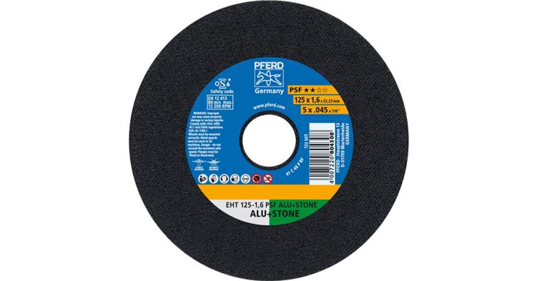 1001436750 Trennscheibe PSF ALU+STONE gerade EHT 125x1,6x22,23 mm