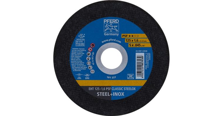 1001440580 Trennscheibe PSF CLASSIC STEELOX gerade EHT 125x1,6x22,23 mm