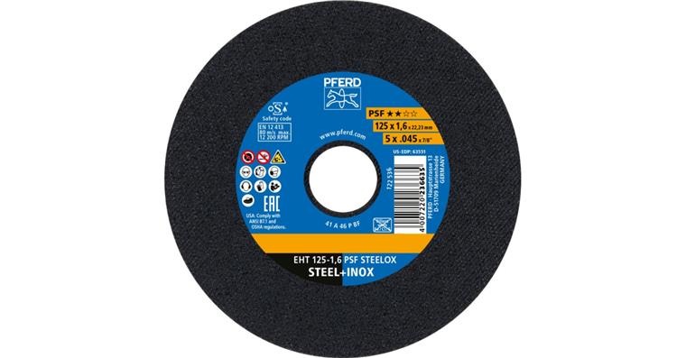 1001441986 Trennscheibe PSF STEEL gerade EHT 126x1,6x22,23 mm