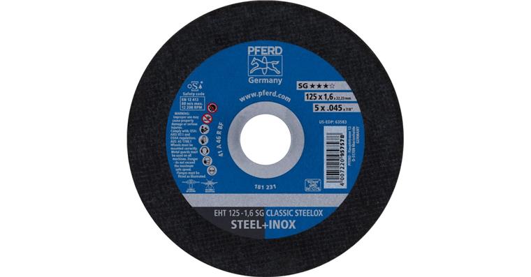 1001440569 Trennscheibe SG CLASSIC STEELOX gerade EHT 125x1,6x22,23 mm