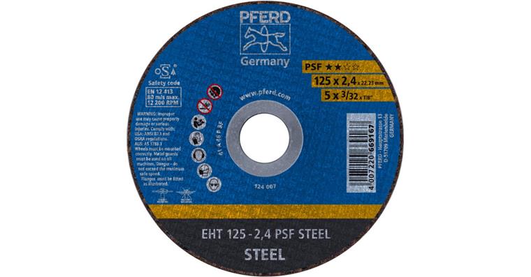 1001435536 Trennscheibe PSF STEEL gerade EHT 125x2,4x22,23 mm