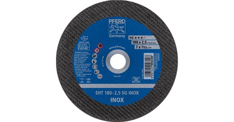 1001440546 Trennscheibe SG INOX gerade EHT 180x2,5x22,23 mm
