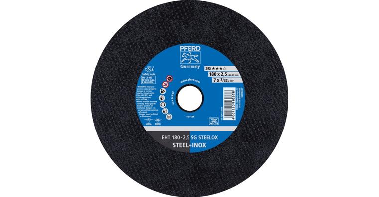 1044832110 Free-hand cutting disc straight power line SG STEELOX grain 24 180x2.5 mm