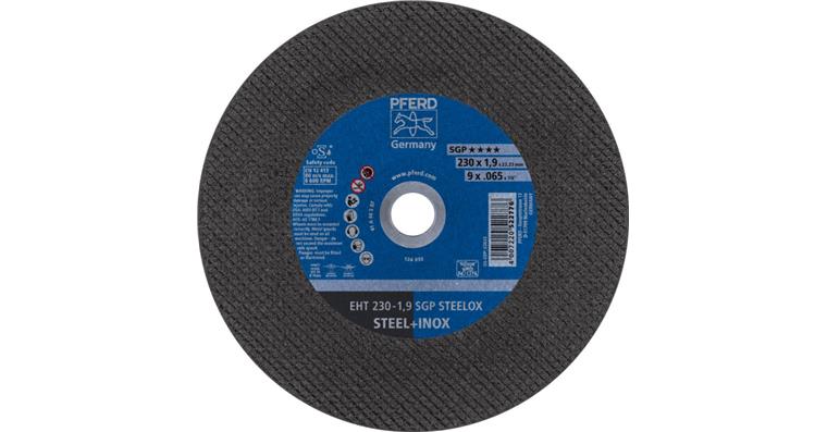 Free-hand cutting disc, straight, special line SGP STEELOX grit 46 230x1.9 mm