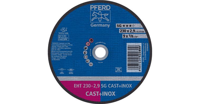 1001434004 Trennscheibe SG CAST+INOX gerade EHT 230x2,9x22,23 mm