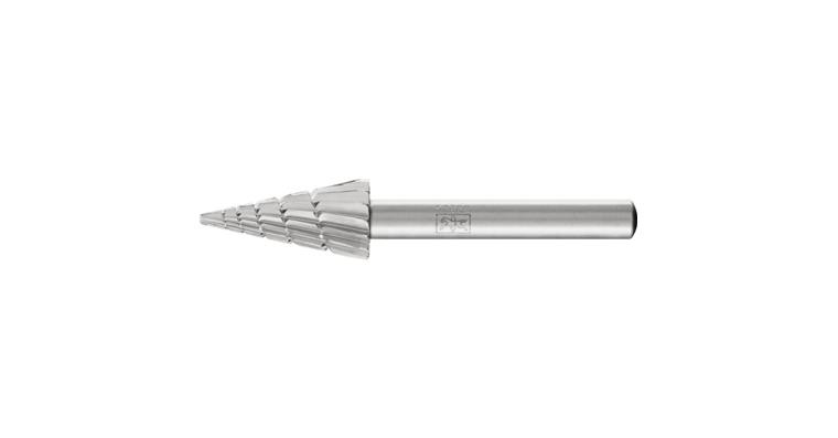 1044043203 HSS-Frässtift Spitzkegelform (SKM) Schaft-Ø 6 mm Zahnung 2 Kopf-Øxlänge 12x25 mm