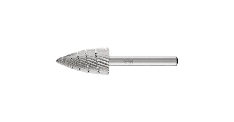1044029205 HSS-Frässtift Spitzbogenform (SPG) Schaft-Ø 6 mm Zahn. 3 Kopf-Øxlänge 16x30 mm
