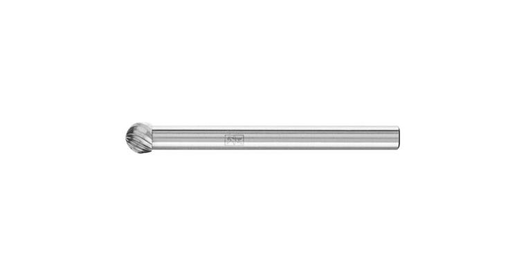 1044259102 HM-Frässtift Kugelform (KUD) Schaft-Ø 3 mm Zahnung 5 Kopf-Øxlänge 4x3 mm