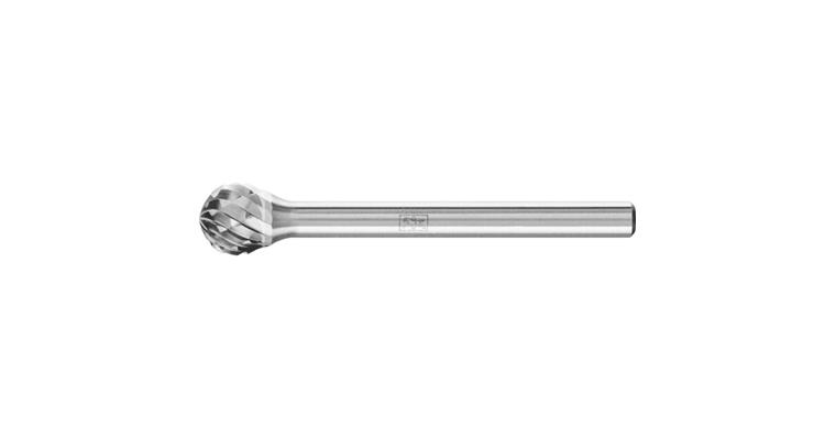 1044257104 HM-Frässtift Kugelform (KUD) Schaft-Ø 3 mm Zahnung 3 plus Kopf-Øxlänge 6x5 mm