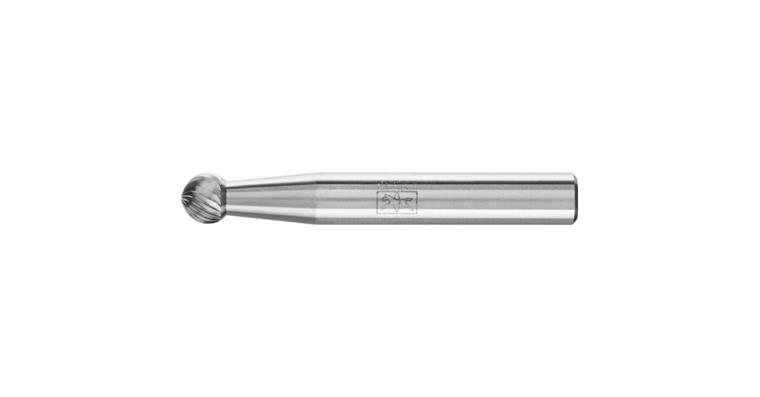 1044259105 HM-Frässtift Kugelform (KUD) Schaft-Ø 6 mm Zahnung 5 Kopf-Øxlänge 6x5 mm