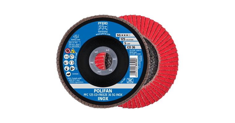 Lamella flap disc, dia. 125 mm, grit 36