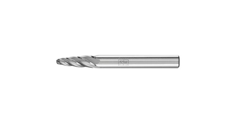 1044267203 HM-Frässtift Rundbogenform (RBF) Schaft-Ø 6 mm Zahnung ALU Kopf-Øxlänge 6x18