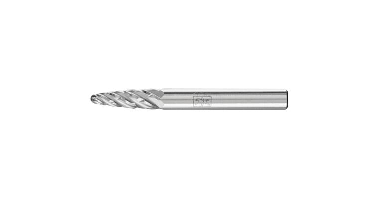 1044266203 HM-Frässtift Rundbogenform (RBF) Schaft-Ø 6 mm Zahnung STEEL Kopf-Øxlänge 6x18
