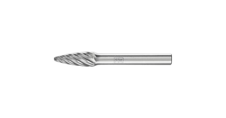 1044267107 HM-Frässtift Rundbogenform (RBF) Schaft-Ø 6 mm Zahnung INOX Kopf-Øxlänge 8x20