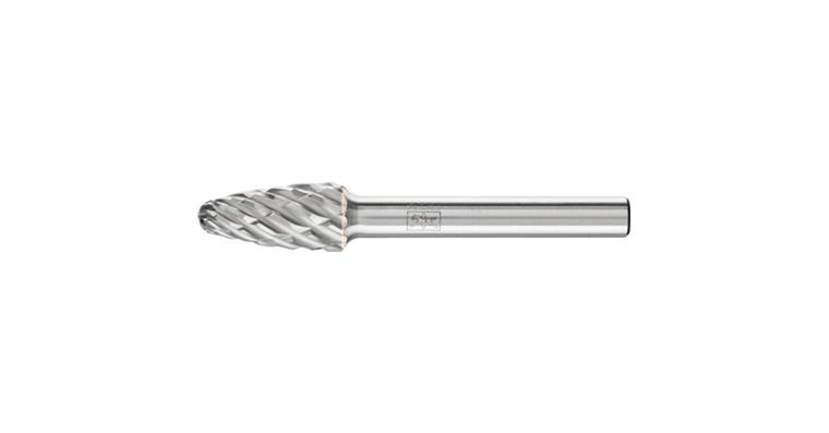 1044266209 HM-Frässtift Rundbogenform (RBF) Schaft-Ø 6 mm Zahnung STEEL Kopf-Øxlänge 10x20