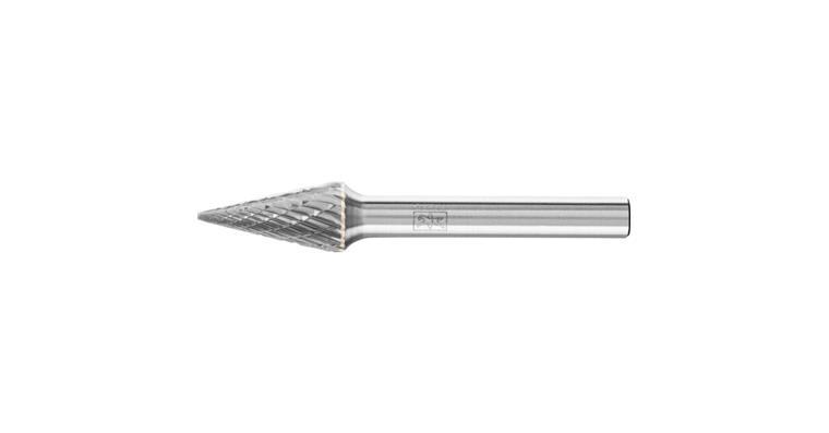1044283105 HM-Frässtift Spitzkegel (SKM) Schaft-Ø 6 mm Zahnung 3 plus Kopf-Øxlänge 10x20 mm