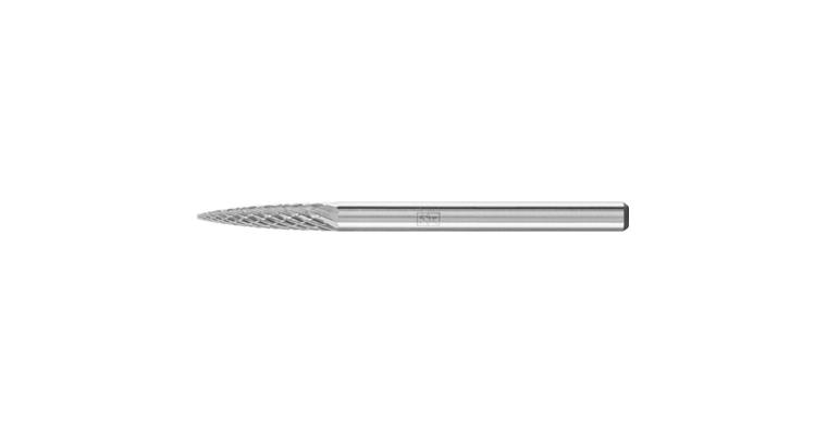 1044269102 HM-Frässtift Spitzbogenform (SPG) Schaft-Ø 3 mm Zahnung 4 Kopf-Øxlänge 3x13