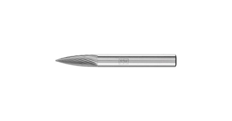 1044270104 HM-Frässtift Spitzbogenform (SPG) Schaft-Ø 6 mm Zahnung 5 Kopf-Øxlänge 6x18