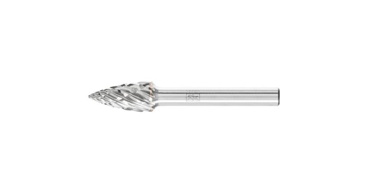1044272205 HM-Frässtift Spitzbogenform (SPG) Schaft-Ø 6 mm Zahnung STEEL Kopf-Øxlänge 10x20