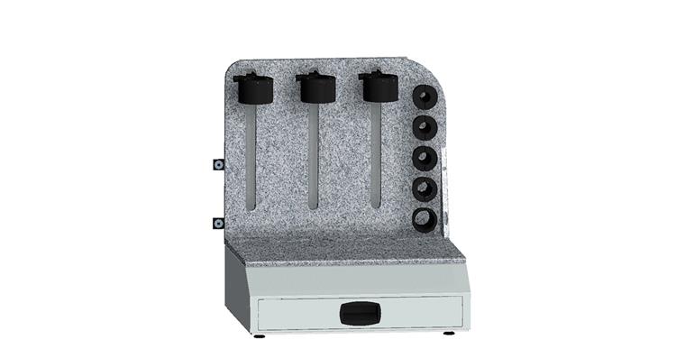 Kühlstation i-tec® CX mit 3 geführten Kühlbuchsen und 5 Kühleinsätzen