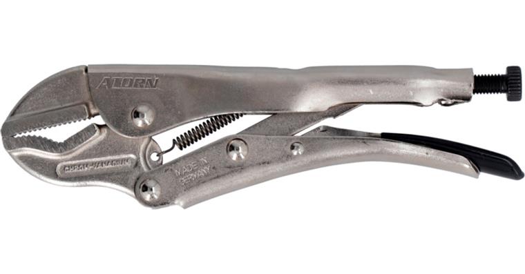 ATORN Gripzange 180 mm mit Längsrille und Prisma